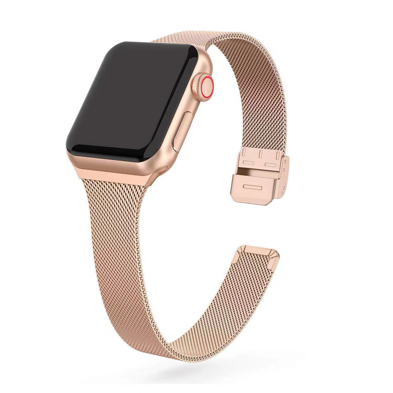Milanese Strap for Apple Watch 44mm 40mm 45mm 41mm 46mm 42mm 49mm Metal Bracelet iWatch Series 12 11 10 Ultra 9 8 7 6 5 SE3 band