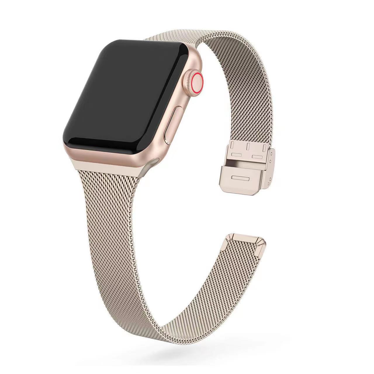 Milanese Strap for Apple Watch 44mm 40mm 45mm 41mm 46mm 42mm 49mm Metal Bracelet iWatch Series 12 11 10 Ultra 9 8 7 6 5 SE3 band