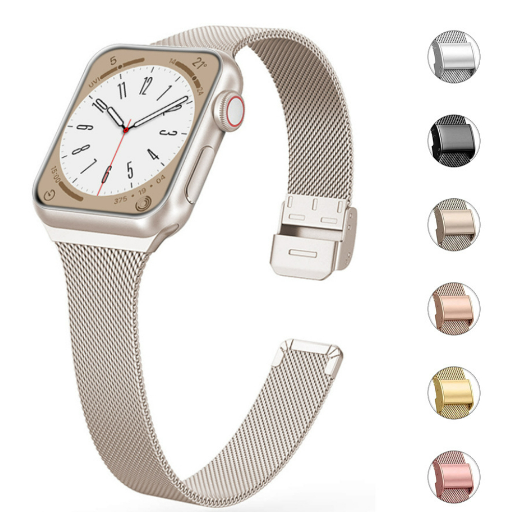 Milanese Strap for Apple Watch 44mm 40mm 45mm 41mm 46mm 42mm 49mm Metal Bracelet iWatch Series 12 11 10 Ultra 9 8 7 6 5 SE3 band