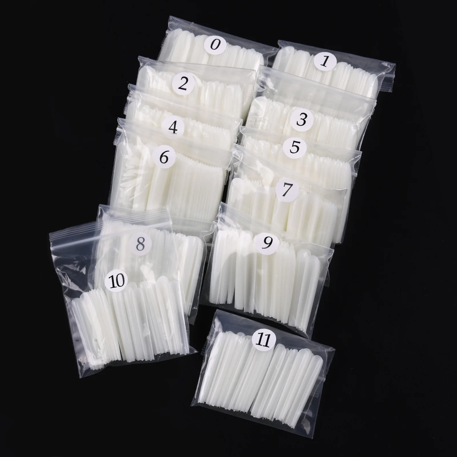 120pcs 3XL Square Straight Extra Long Full Cover False Nail Artificial Acrylic False Nail Tips Clear Press On Nail Manicure Tool