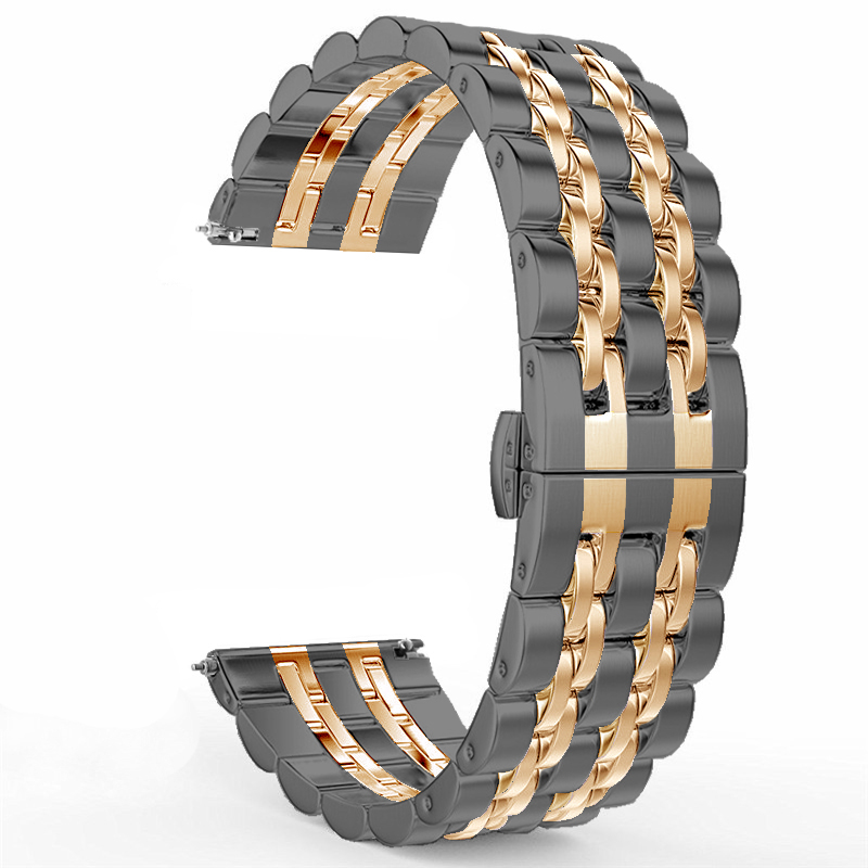 22mm 20mm Stainless Steel Strap for Samsung Watch 3 4 5 45mm Gear S3 46mm 42mm Active2 40 44mm Metal Strap Wristband Bracelet