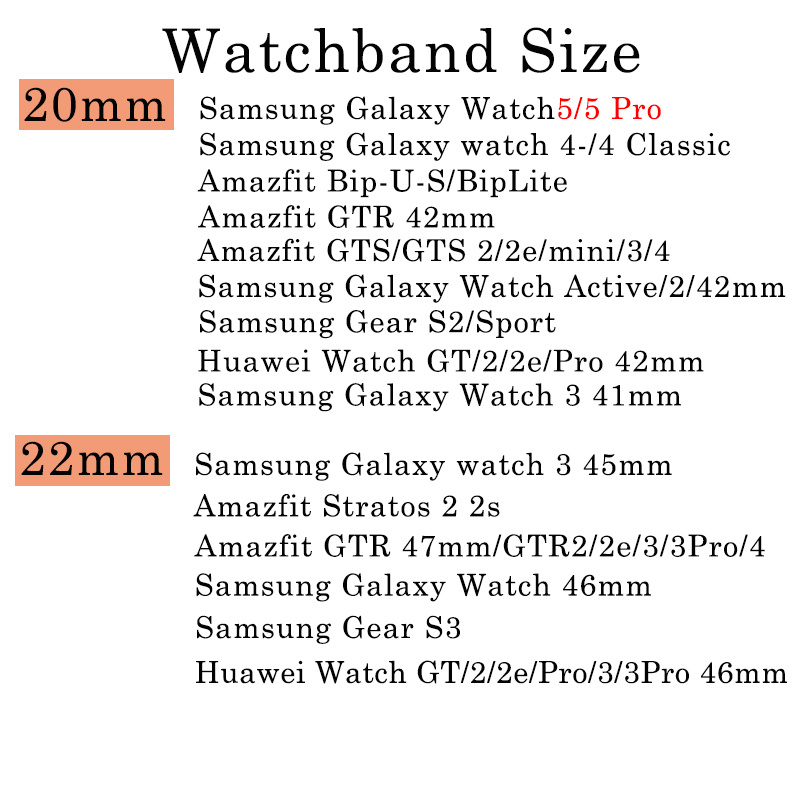 22mm 20mm Stainless Steel Strap for Samsung Watch 3 4 5 45mm Gear S3 46mm 42mm Active2 40 44mm Metal Strap Wristband Bracelet