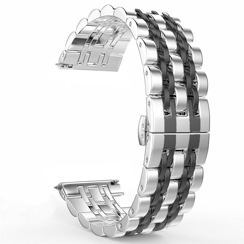 22mm 20mm Stainless Steel Strap for Samsung Watch 3 4 5 45mm Gear S3 46mm 42mm Active2 40 44mm Metal Strap Wristband Bracelet