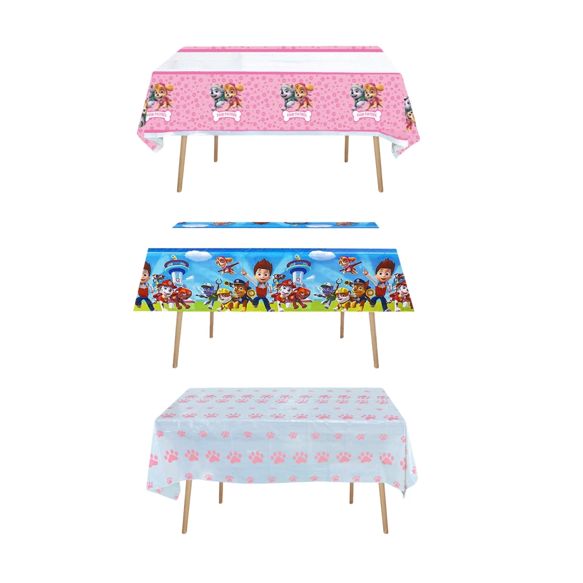Paw Patrol Tablecloth Birthday Party Decorations Tableware Cartoon Dog TableCover Baby Shower Paw Dog Party Supplies