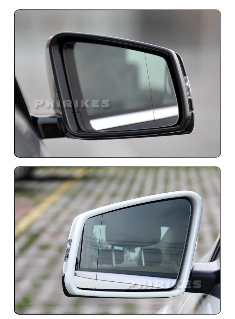 Left & Right Side Mirror Glass Rearview Exterior Wide Angle for Mercedes-Benz A B C E GLA CLA GLK W176 W246 W212 W204 W221