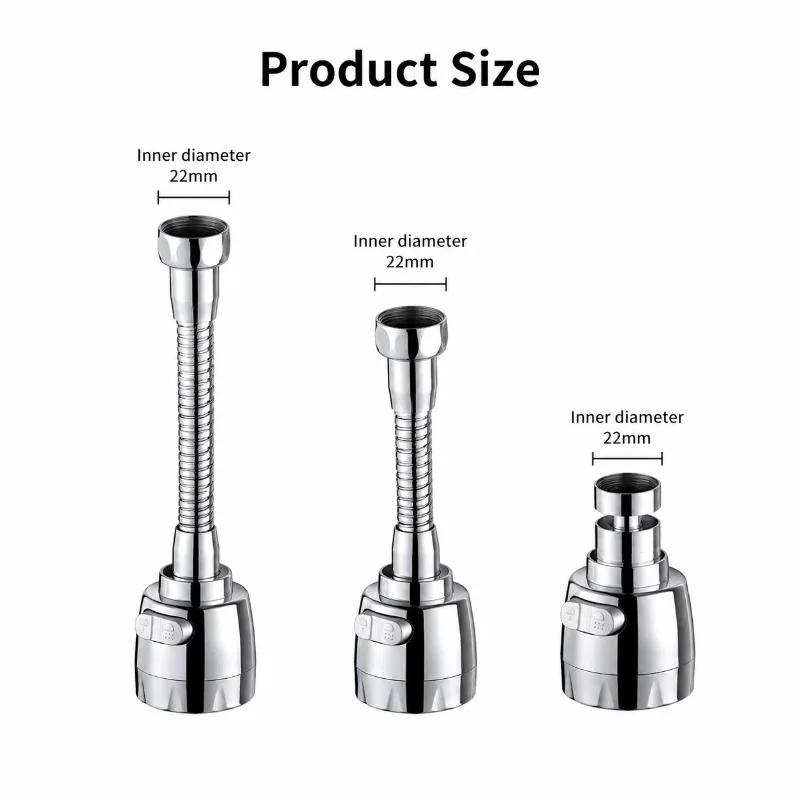 2/3 Modes Universal Kitchen Faucet Adapter 360 Rotation Faucet Filter Extenders Kitchen Gadgets Spray Water Saving Tap Nozzle