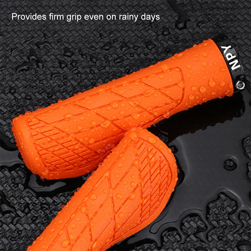 Bicycle Handlebar Grip Lock On Mountain Bike Grip Soft Rubber MTB Cuffs 22.2mm Bicycle Handle Cover Non-slip Bike Handles