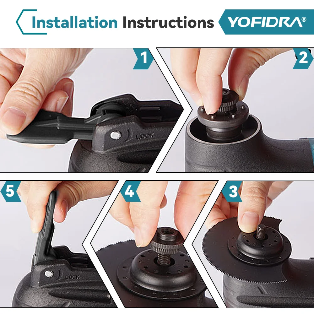 YOFIDRA Oscillating Multi Function Tool Electric Saw Trimmer Shovel Cutting woodworking Machine For Makita 21V Battery Pin