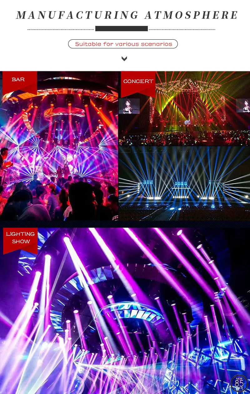 Good Technology LED 60W Moving Head Lighting For DMX512 Stage Effect DJ Festivals Disco Home Entertainments