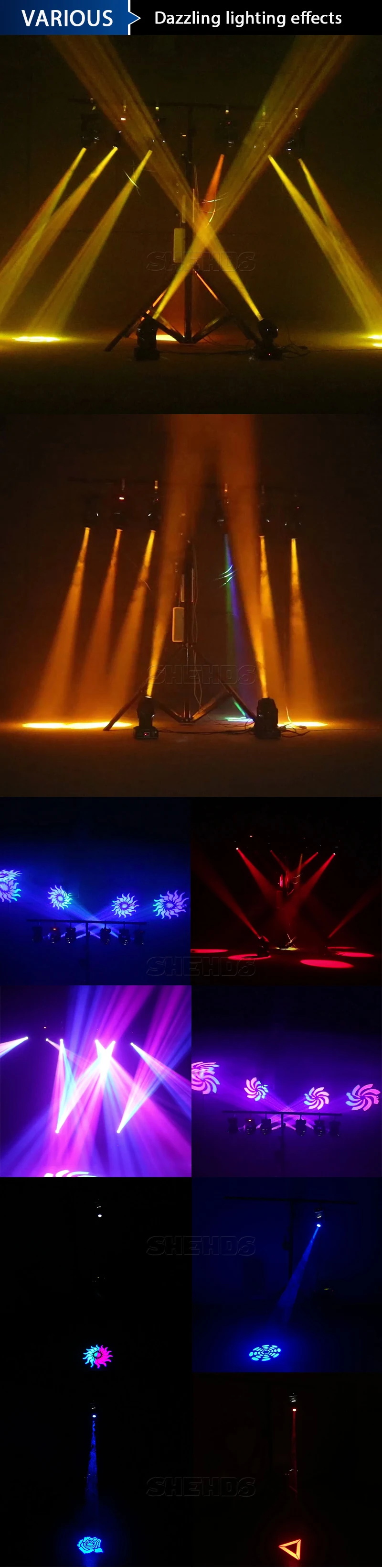Good Technology LED 60W Moving Head Lighting For DMX512 Stage Effect DJ Festivals Disco Home Entertainments
