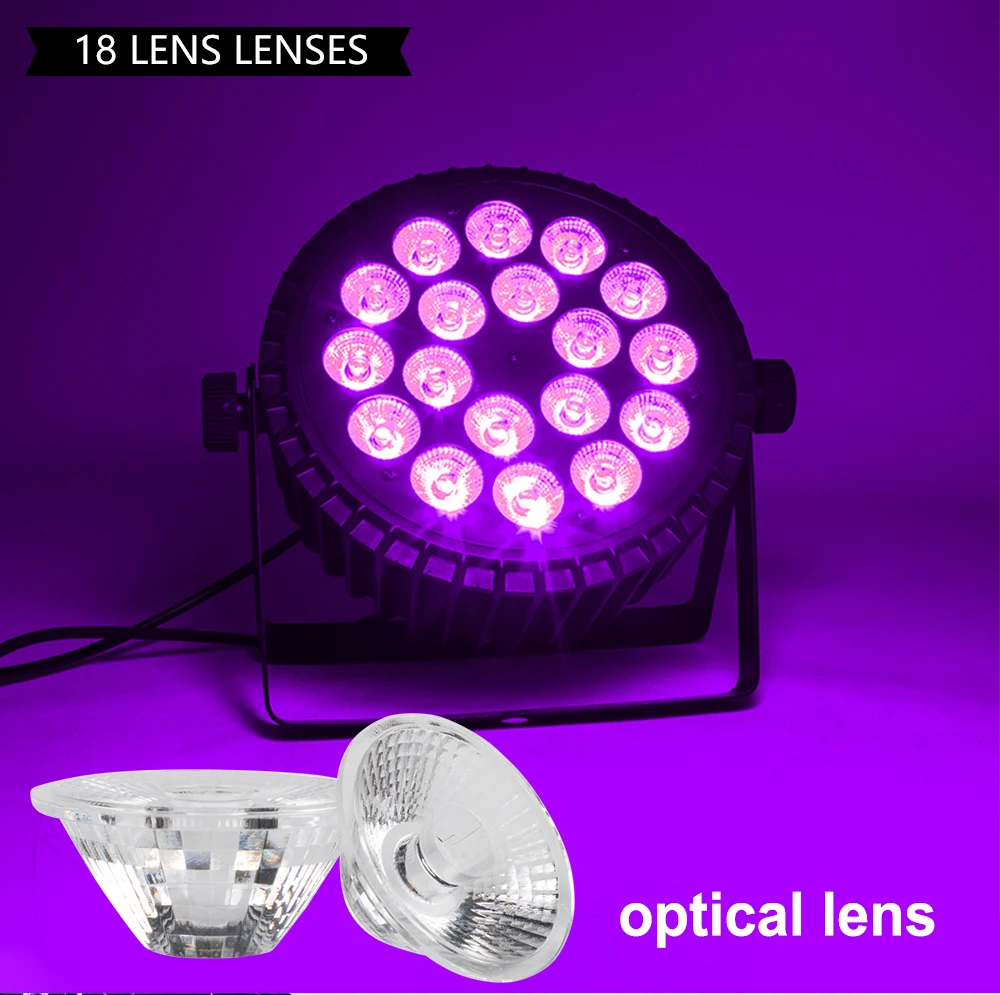 SHEHDS 8PCS Aluminum Alloy LED Flat Par 18x12W RGBW/18x18W RGBWA+UV LED Lighting DMX512 Disco Professional Stage DJ Equipment