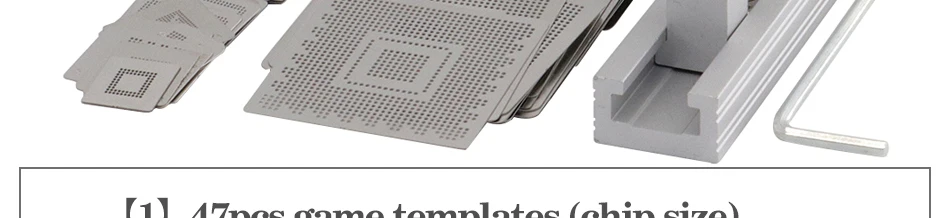 High-quality 47pcs/60pcs game console BGA pressure welding mold template assembly PS5 PS3-CPU PS3-GPU PS4 CXD90042GG CXD90061GG