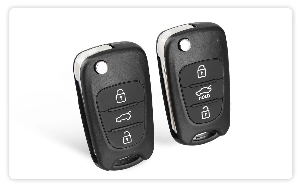KEYYOU Flip Remote Auto Car Key Shell For Kia Rio 3 Picanto Ceed Cerato Sportage K2 K3 For Hyundai I20 I30 IX35 I35 Blank Case
