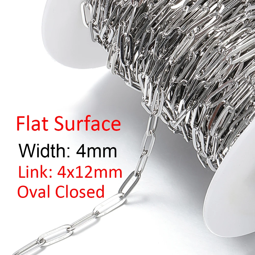 1meter Gold Stainless Steel Chain Multi Styles Star Thick Cable Curb Chains for Necklace Bracelet Jewelry Making DIY No Fade