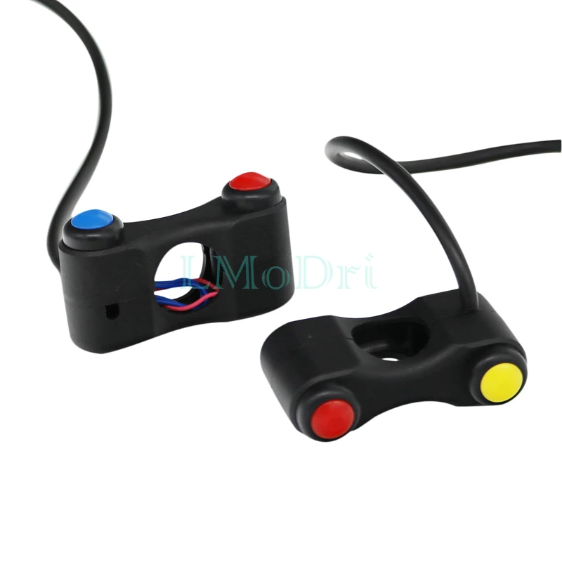 LMoDri Motorcycle Switch Electric Bicycle Scooter 7/8" 22mm Handlebar Switches Headlight Fog Lamp Horn ON OFF Start 2 Button