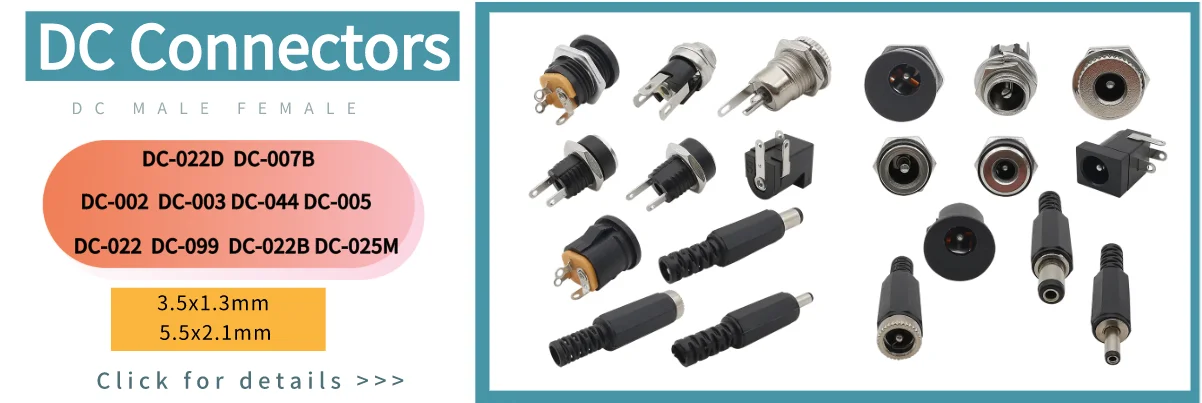 2/5/10Pcs Silver Metal 5.5x2.1mm/5.5mm X 2.5mm DC Power Male Plug Jack Connector with Spring Yellow Head 5.5*2.1/5.5*2.5mm DC099