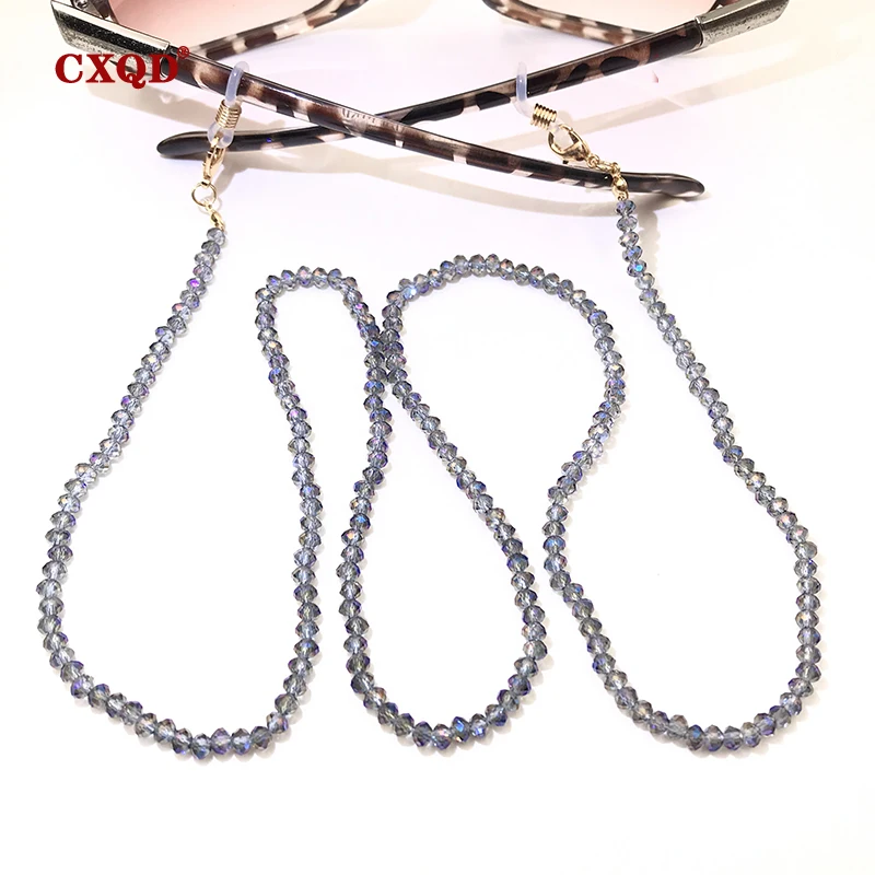 Fashion Reading Glasses Chain For Women Sunglasses Cords Casual 4mm Geometric Triangle Beaded Stainless Steel Eyeglass Masks
