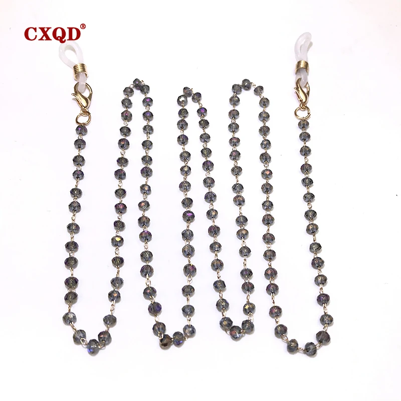Fashion Reading Glasses Chain For Women Sunglasses Cords Casual 4mm Geometric Triangle Beaded Stainless Steel Eyeglass Masks