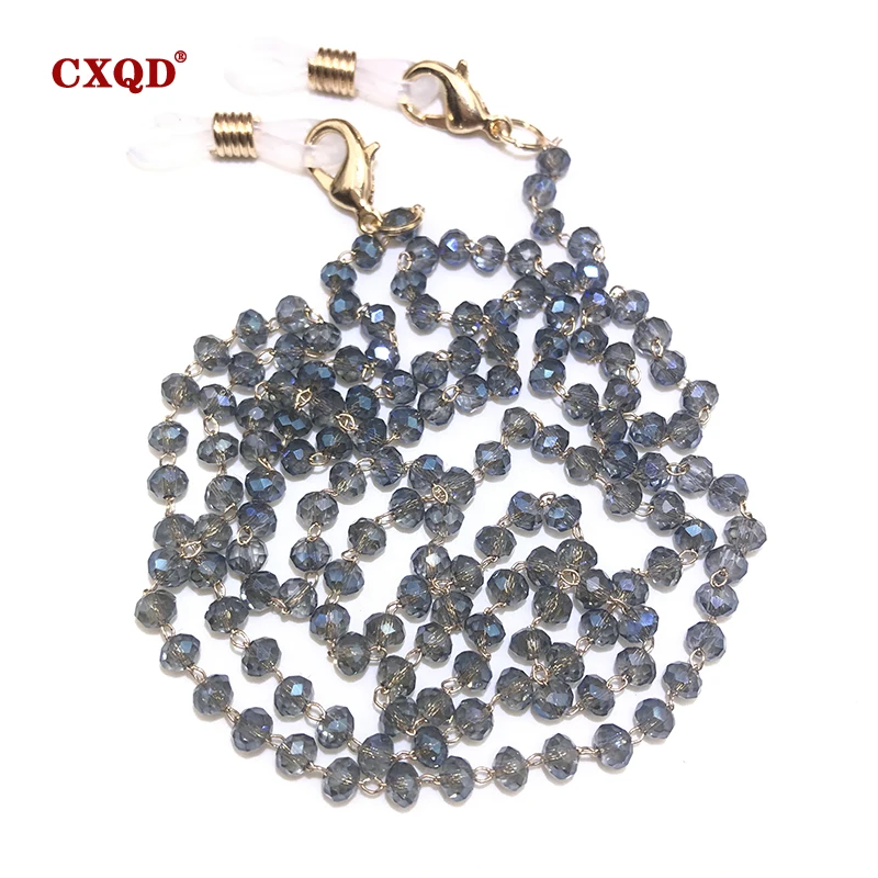 Fashion Reading Glasses Chain For Women Sunglasses Cords Casual 4mm Geometric Triangle Beaded Stainless Steel Eyeglass Masks
