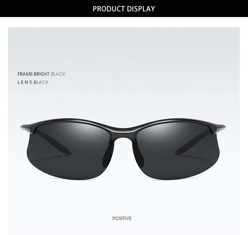 Ultralight Weight Sports Polarized Sunglasses Men Women TR90 Half Frame Fishing Sun Glasses Outdoor Driving Shades