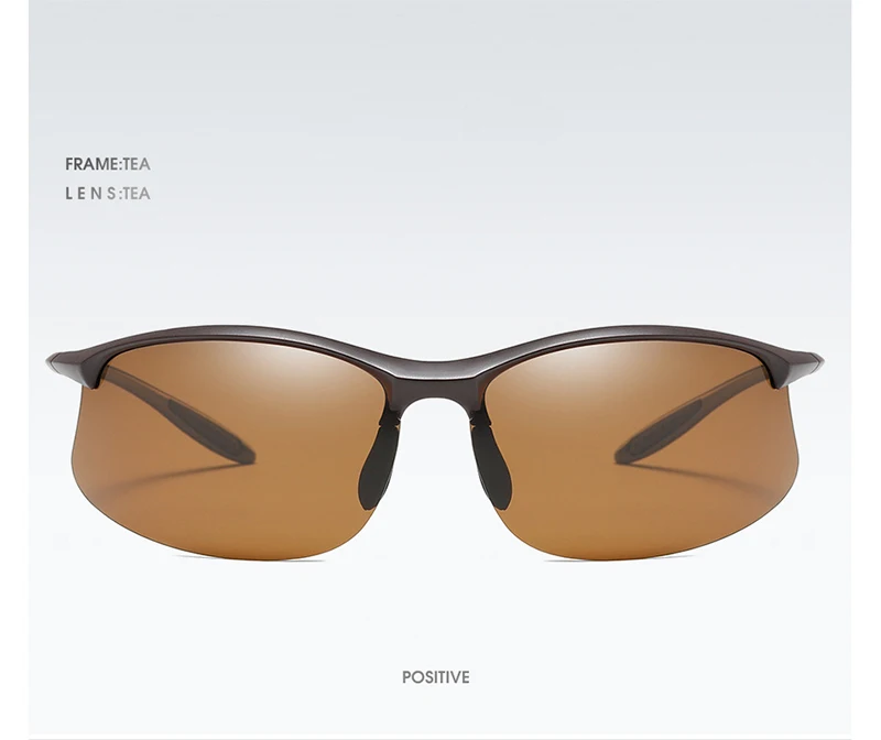 Ultralight Weight Sports Polarized Sunglasses Men Women TR90 Half Frame Fishing Sun Glasses Outdoor Driving Shades