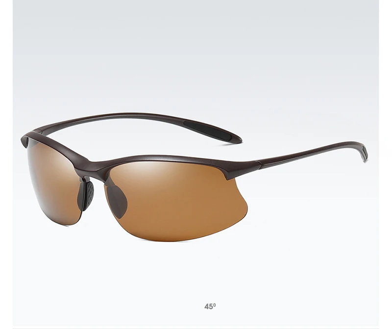 Ultralight Weight Sports Polarized Sunglasses Men Women TR90 Half Frame Fishing Sun Glasses Outdoor Driving Shades
