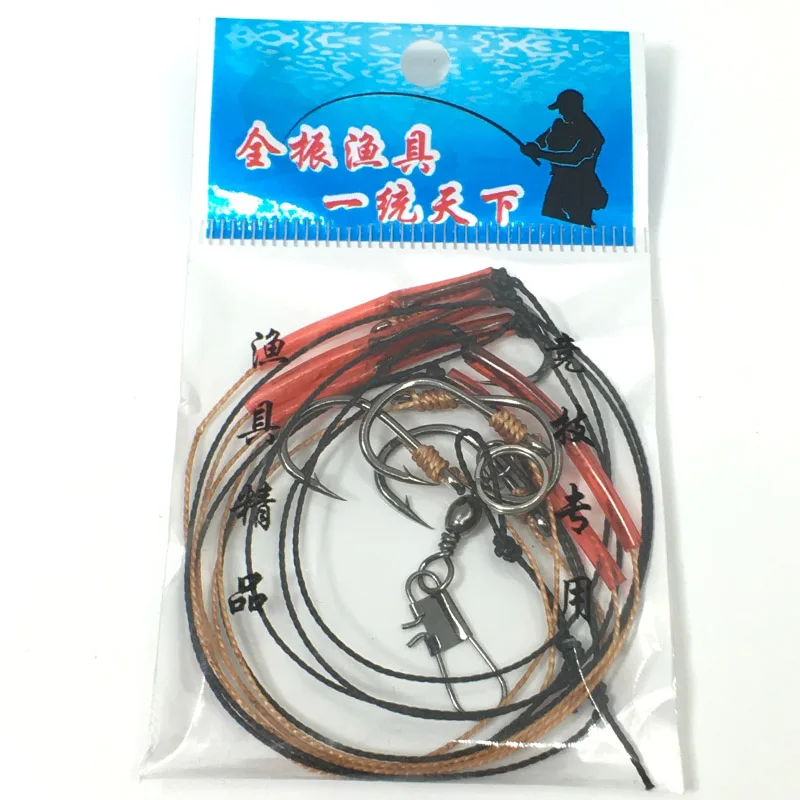 1psc 5 # -14 # Fishhooks Stainless Steel Rigs Swivel Fishing Tackle Lures Pesca Baits Single Hook Combination 5 Hooks Small Hook