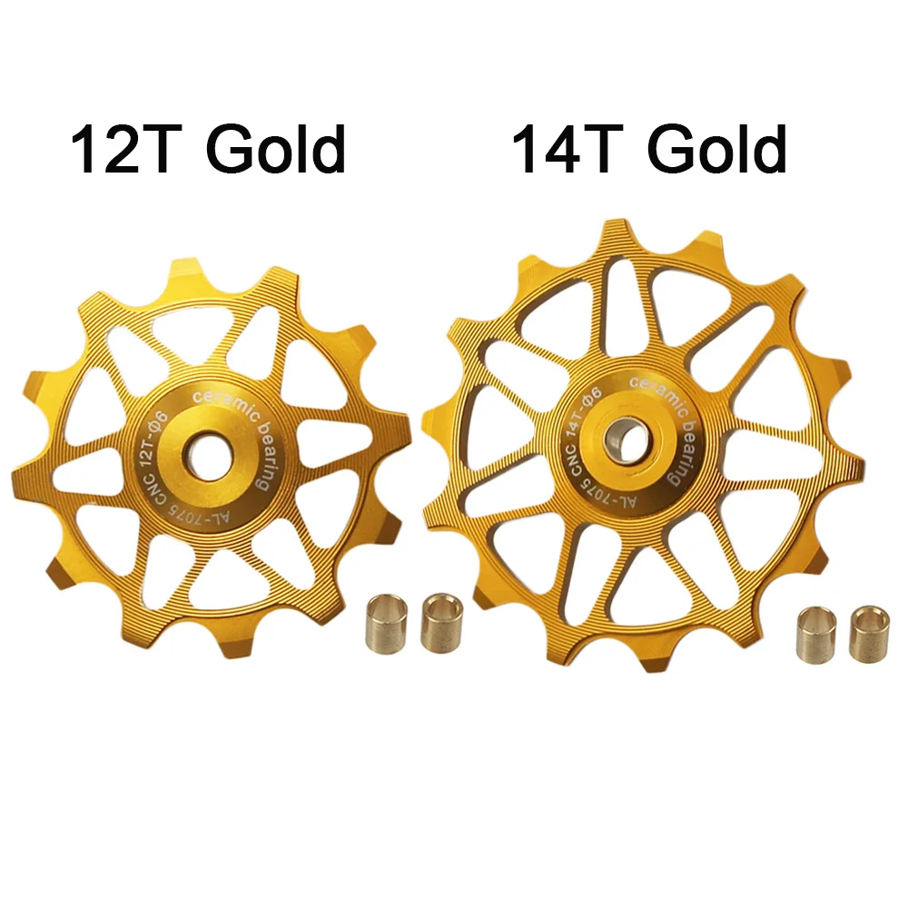 12T 14T 16T 18T MTB Bike Ceramic Bearing Jockey Wheel Narrow Wide Teeth Bicycle Rear Derailleur Pulley Roller For Shimano Sram