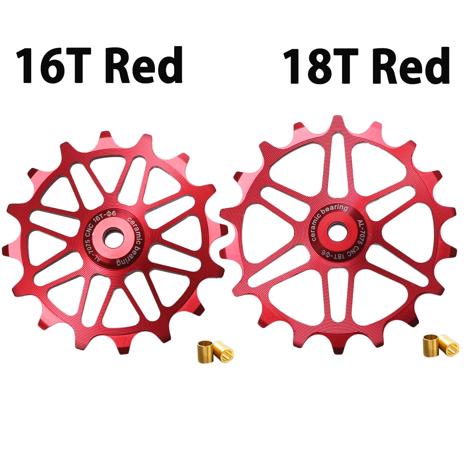 12T 14T 16T 18T MTB Bike Ceramic Bearing Jockey Wheel Narrow Wide Teeth Bicycle Rear Derailleur Pulley Roller For Shimano Sram