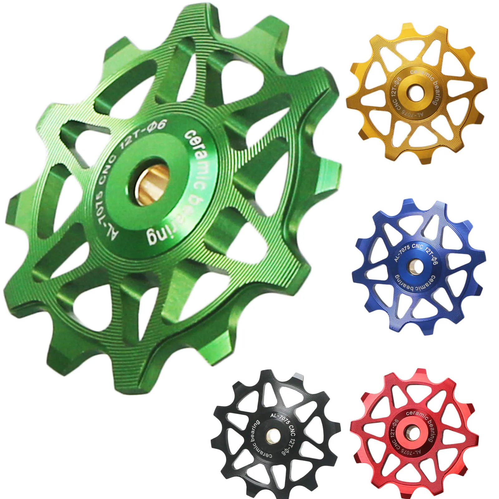 12T 14T 16T 18T MTB Bike Ceramic Bearing Jockey Wheel Narrow Wide Teeth Bicycle Rear Derailleur Pulley Roller For Shimano Sram