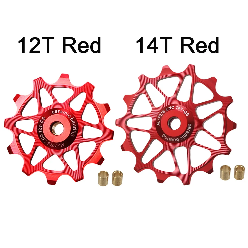12T 14T 16T 18T MTB Bike Ceramic Bearing Jockey Wheel Narrow Wide Teeth Bicycle Rear Derailleur Pulley Roller For Shimano Sram
