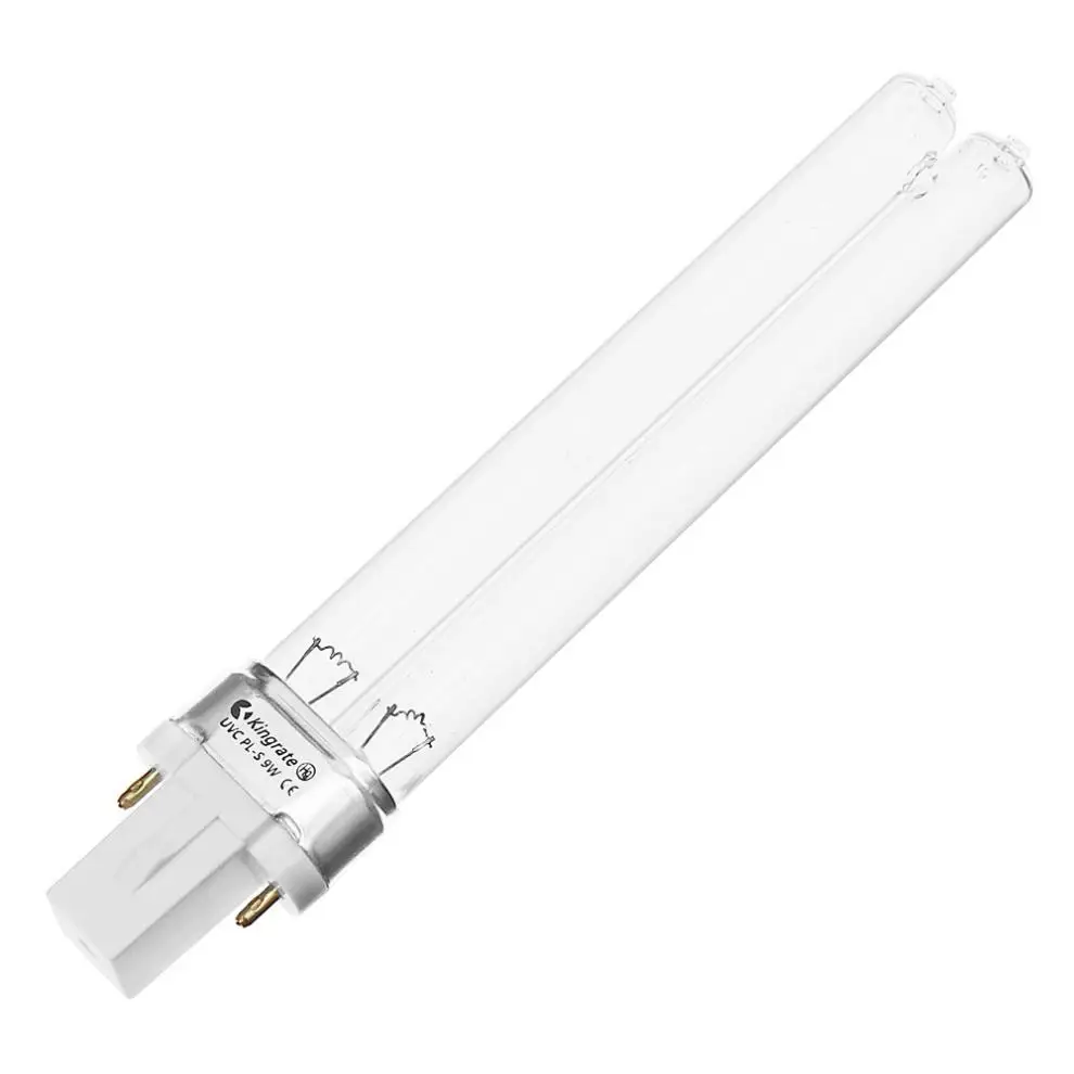 Quartz UV Sterilizer Lamp 5W 7W 9W 11W 13W G23/2G7 Tube Bulb UVC H-Shape Air Disinfection Ultraviolet Light Deodor Lighting Tube