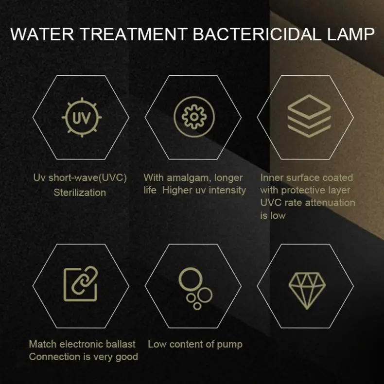 Quartz UV Sterilizer Lamp 5W 7W 9W 11W 13W G23/2G7 Tube Bulb UVC H-Shape Air Disinfection Ultraviolet Light Deodor Lighting Tube