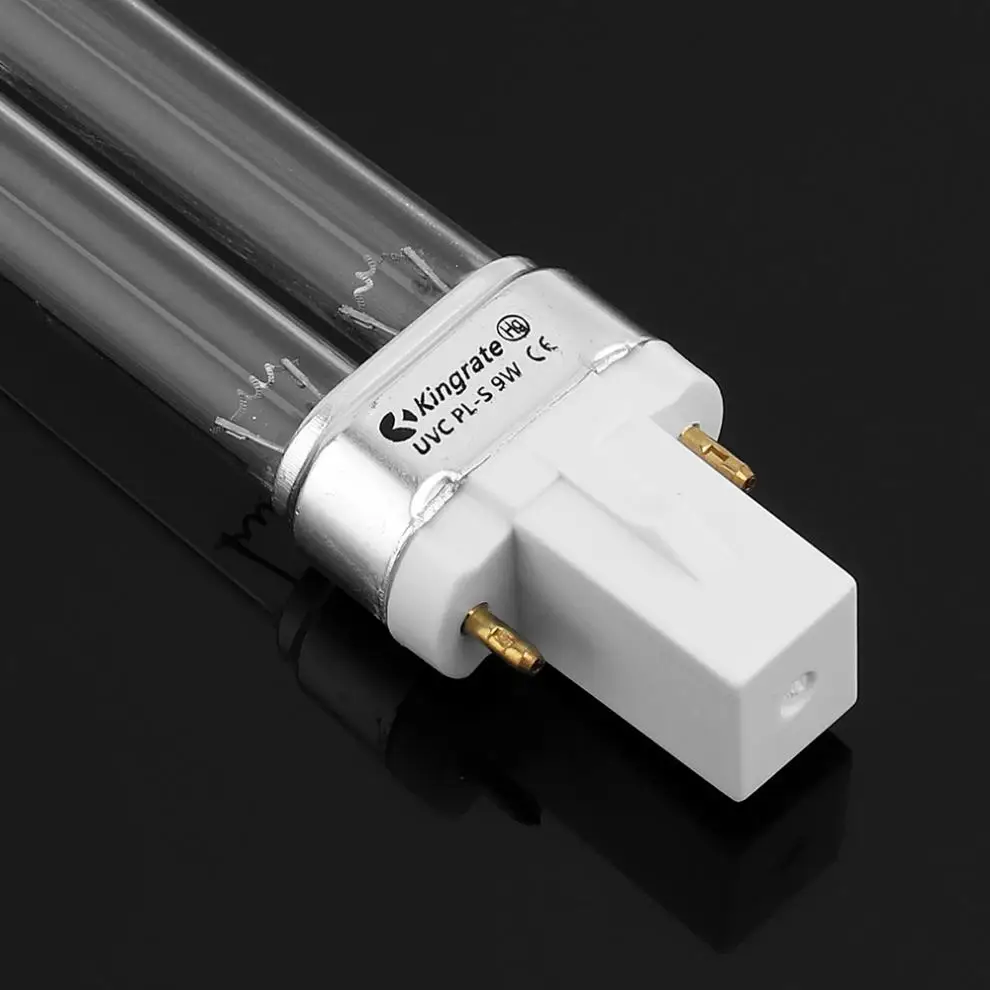 Quartz UV Sterilizer Lamp 5W 7W 9W 11W 13W G23/2G7 Tube Bulb UVC H-Shape Air Disinfection Ultraviolet Light Deodor Lighting Tube