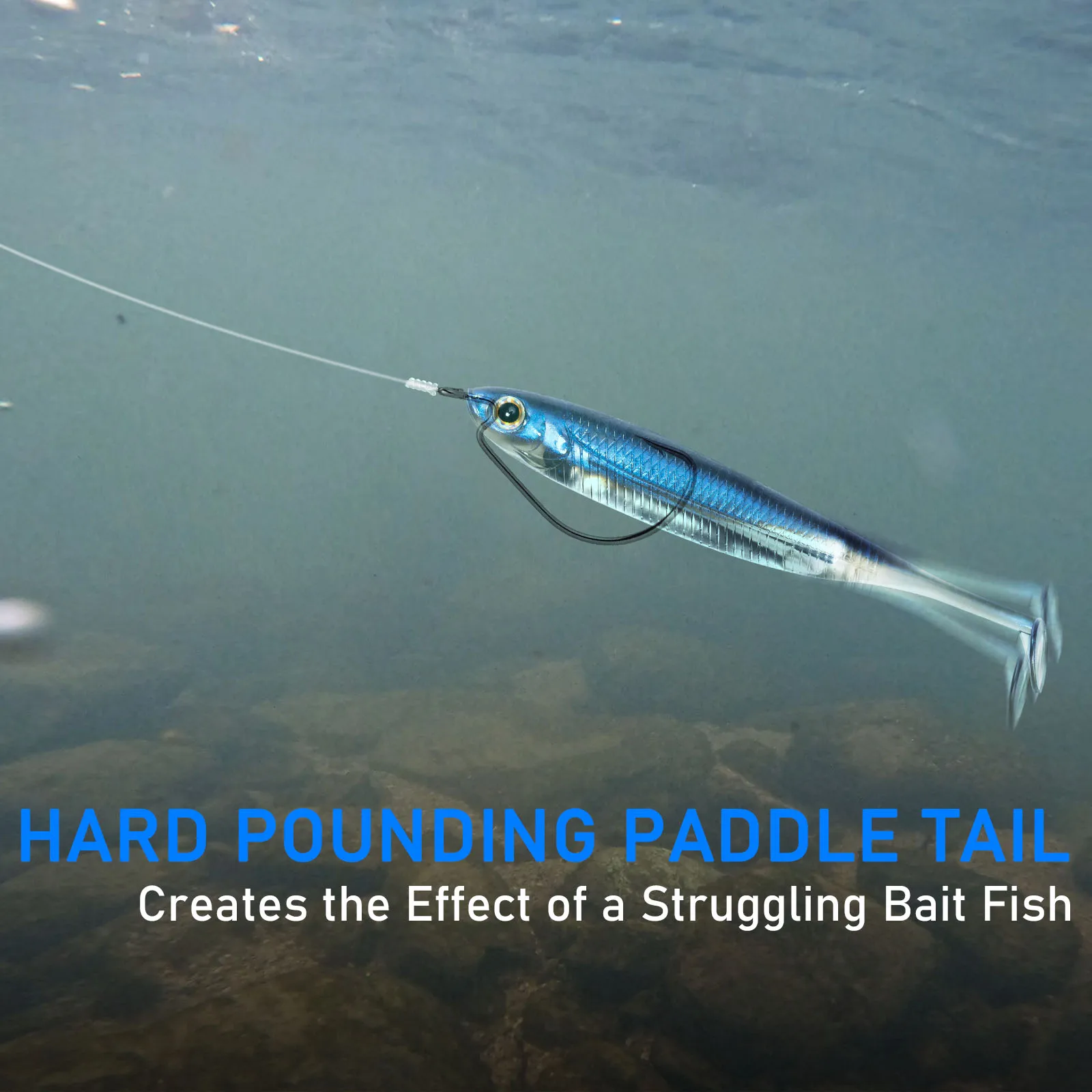 Dr.Fish 5/6pcs Fishing Soft Plastic Lures Silicone Bait Paddle Tail Shad Worm Swimbaits Freshwater Bass Trout 70mm 80mm 100mm