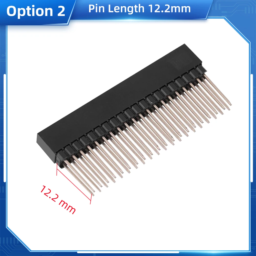 Raspberry Pi 20 Pin Double Row Pin Straight Header Strip PCB Connector for RPI 5 4B 3B+ 3B Zero W Orange Pi for Arduino