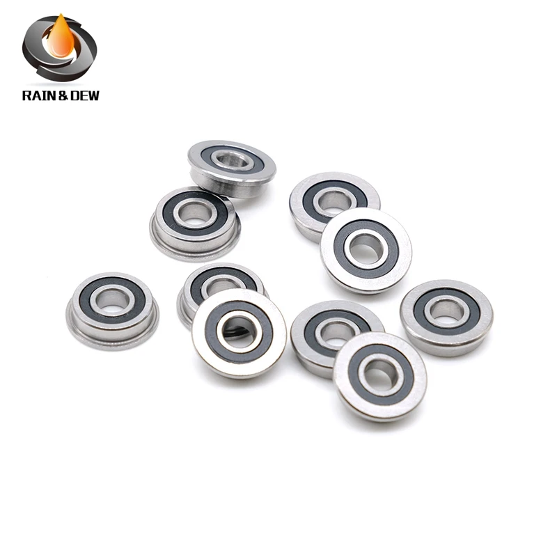 10Pcs F695 2RS Bearing 5x13x4mm F695 Bearing Flanged Bushing 695 Bearing ABEC-7 Miniature Ball Bearings For Voron