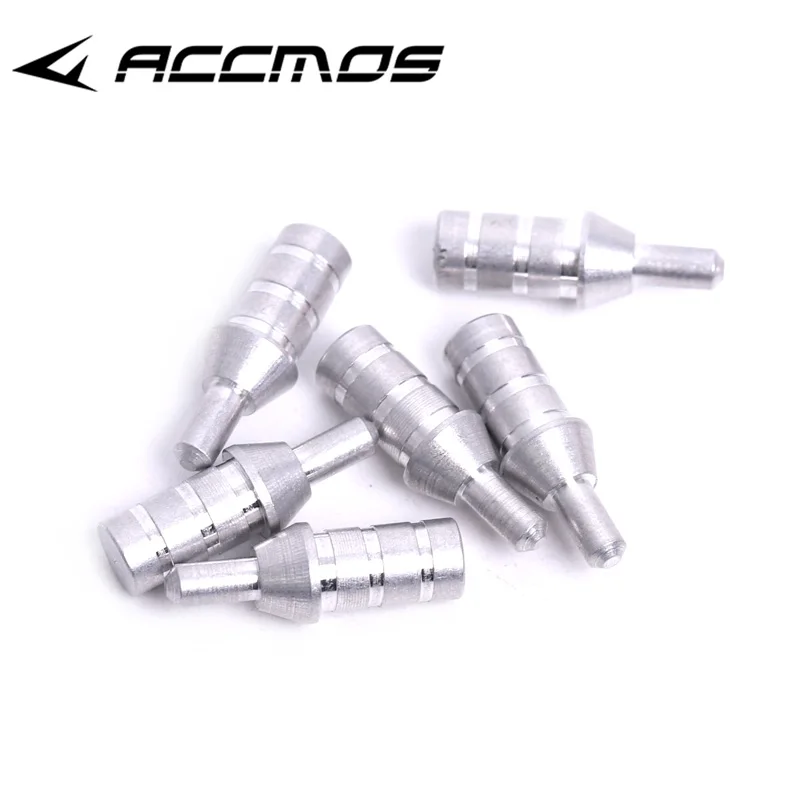 50pcs Archery Aluminum Nock Pin for ID 3.2/4.2/6.2/5.2/8.0mm Arrow Shaft Nock Compound Recurve Bow Arrows Archery (Only Pin)