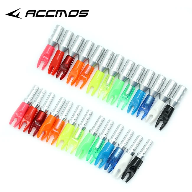 50pcs Archery Aluminum Nock Pin for ID 3.2/4.2/6.2/5.2/8.0mm Arrow Shaft Nock Compound Recurve Bow Arrows Archery (Only Pin)