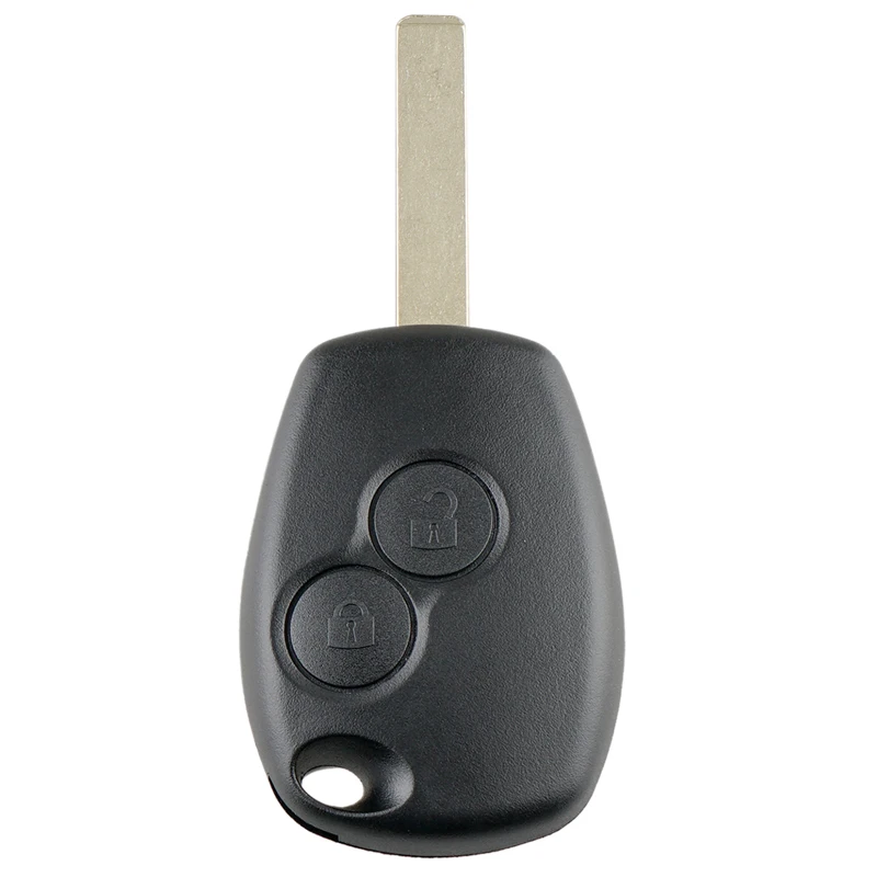 2 Buttons Car Auto Key Fob Case Shell Replacement Remote Cover with VA2 Blade Fit for Renault Clio 3 Twingo Dacia Kangoo