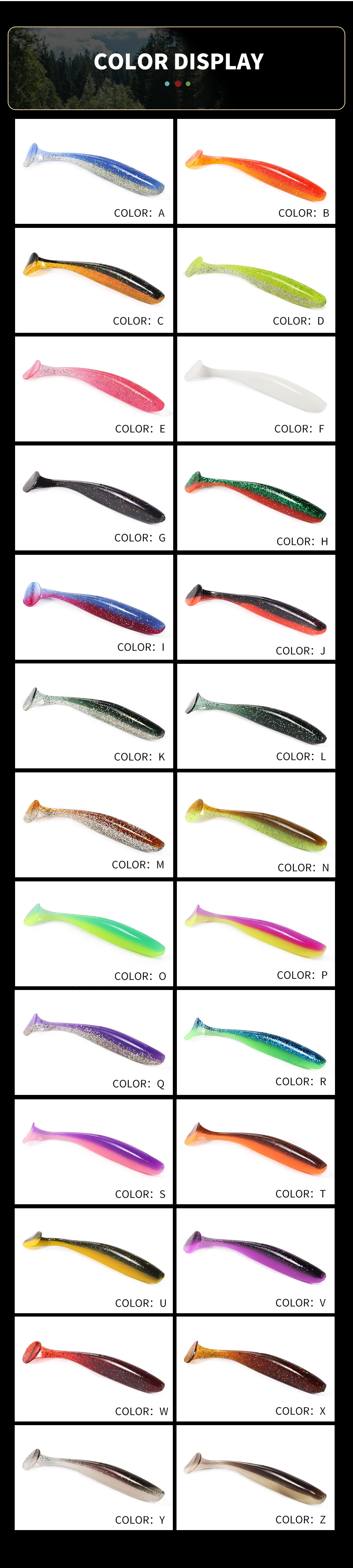 2020 NEW Supercontinent Soft Lures   Baits Fishing Lure Leurre Shad Double Color Silicone Bait T Tail