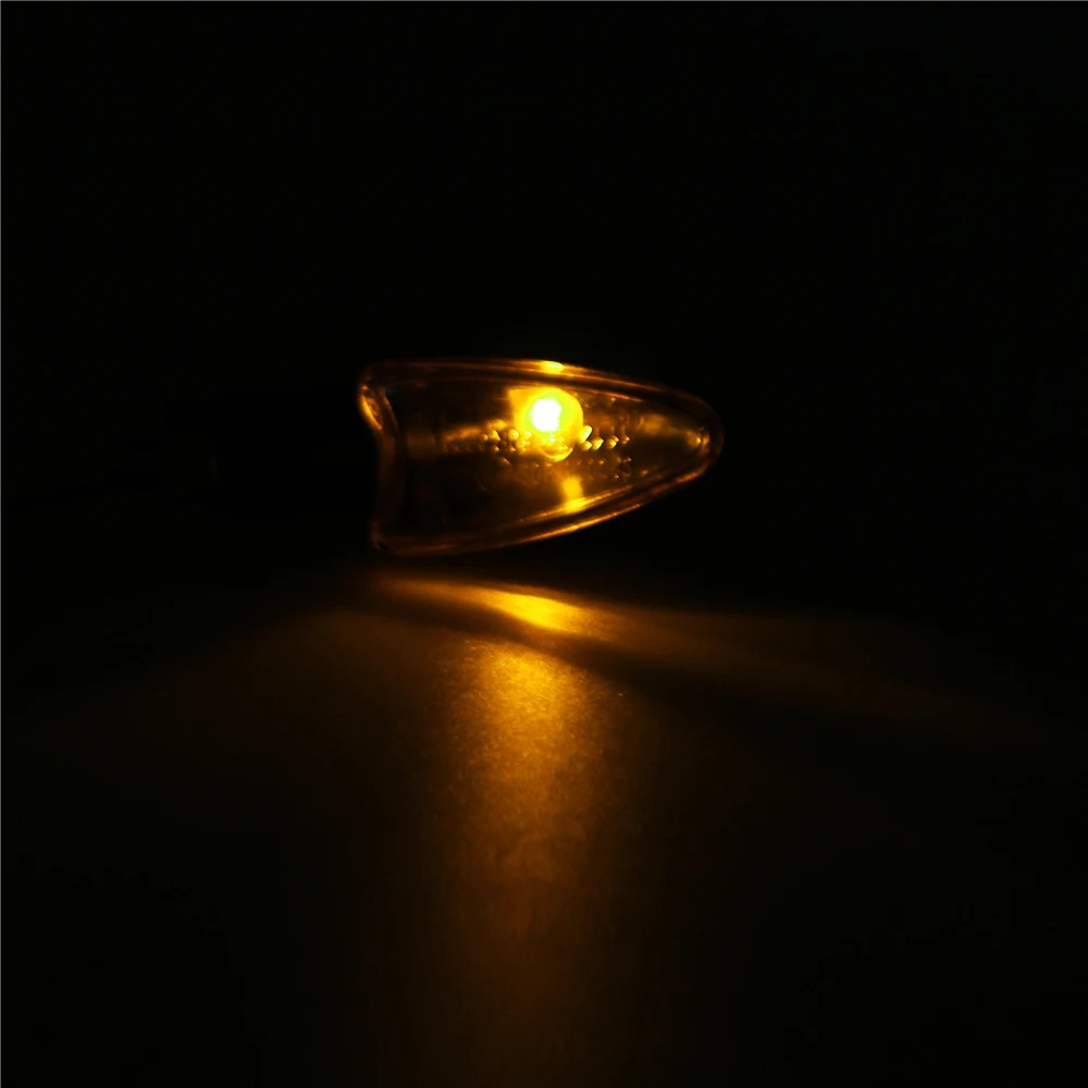 2 Pcs Universal Motorcycle Turn Signal Indicators Light Amber Flashers Lighting Motorbike Lamp Super Bright Custom Tail Light