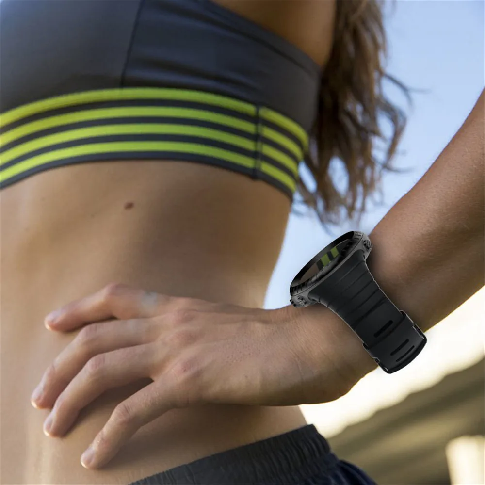 Silicone Watchband Strap For Suunto Core Replacement Bracelet Wristband For Suunto Core Smart Watch Band