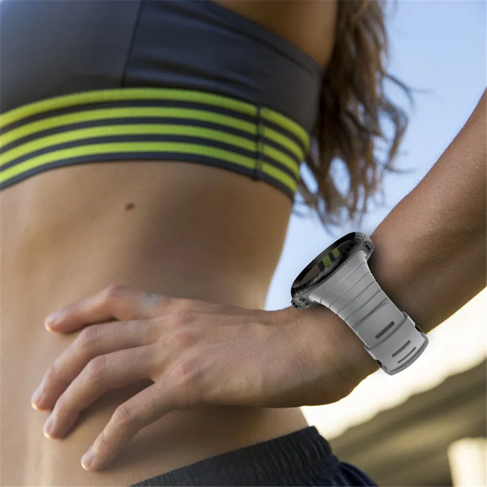 Silicone Watchband Strap For Suunto Core Replacement Bracelet Wristband For Suunto Core Smart Watch Band