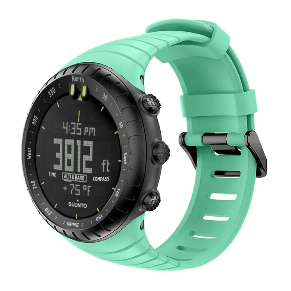 Silicone Watchband Strap For Suunto Core Replacement Bracelet Wristband For Suunto Core Smart Watch Band