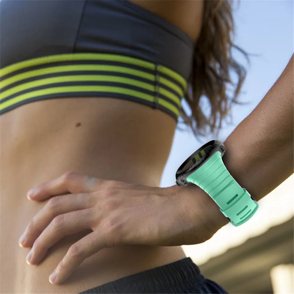 Silicone Watchband Strap For Suunto Core Replacement Bracelet Wristband For Suunto Core Smart Watch Band