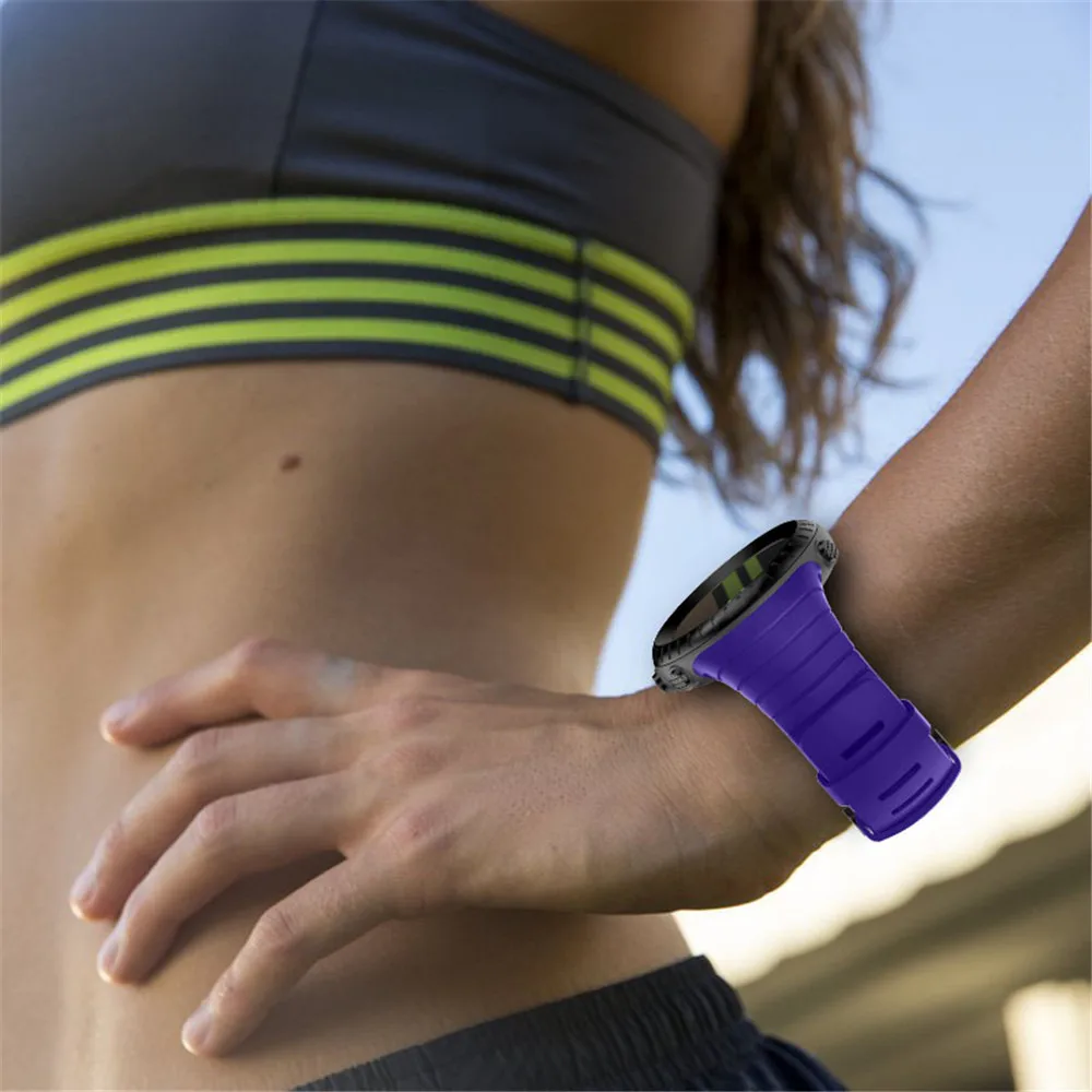 Silicone Watchband Strap For Suunto Core Replacement Bracelet Wristband For Suunto Core Smart Watch Band