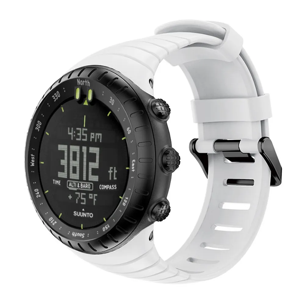 Silicone Watchband Strap For Suunto Core Replacement Bracelet Wristband For Suunto Core Smart Watch Band