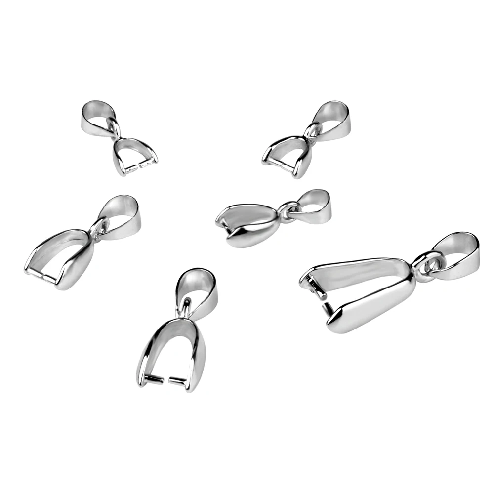 10pcs/Lot Pendant Clip Clasp Melon Seeds Buckle Pendant Connector Copper Charm Bail Beads Jewelry Findings DIY Jewelry Component