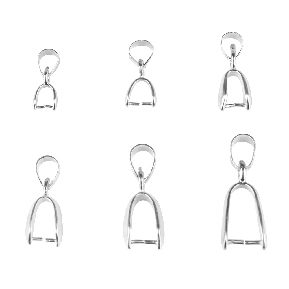 10pcs/Lot Pendant Clip Clasp Melon Seeds Buckle Pendant Connector Copper Charm Bail Beads Jewelry Findings DIY Jewelry Component